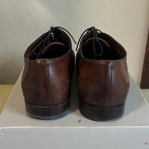 Santoni Darian Calfskin Leather Oxfords, Size 10.5 main image 7